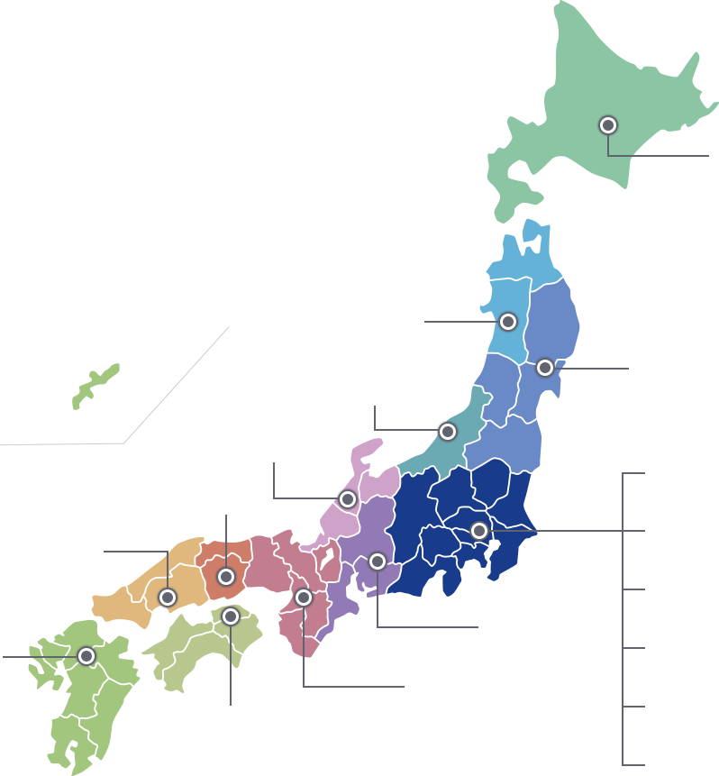 営業エリアマップ
