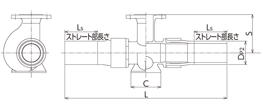 ポリエチレン管挿し口付うずまき型チーズ