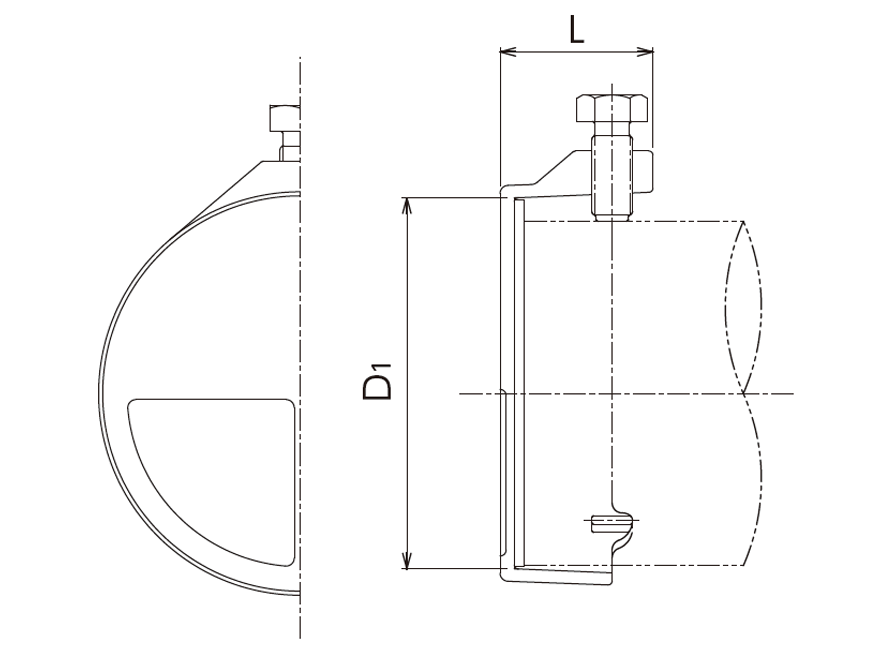 挿し口簡易栓鋳鉄管用