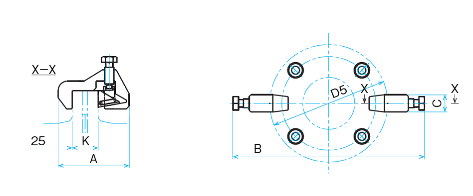 フランジブロック（呼び径50～600mm）