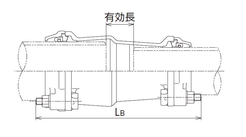VSジョイント片落型