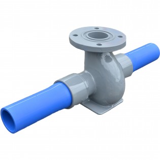 ポリエチレン管挿し口付うずまき型チーズ